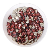 Sweet Heart Shape Mid Amethyst Glass Pointed Back Fancy Rhinestones WholesaleRhinestone